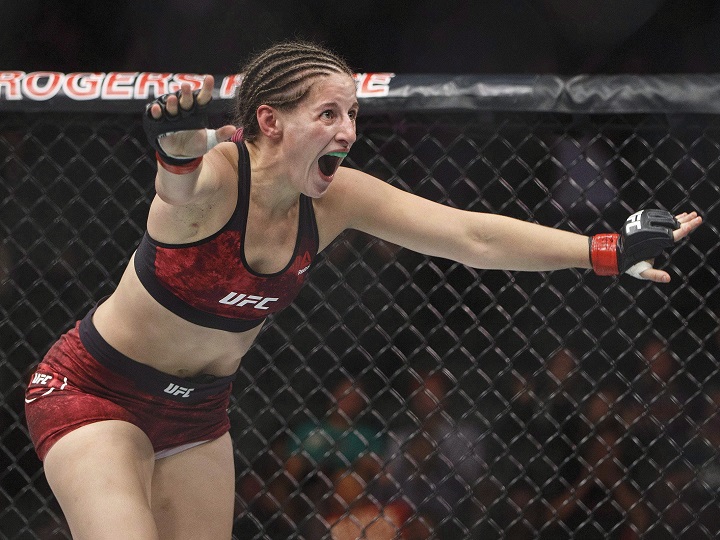 Kelowna UFC fighter Sarah Moras wins by TKO in Abu Dhabi