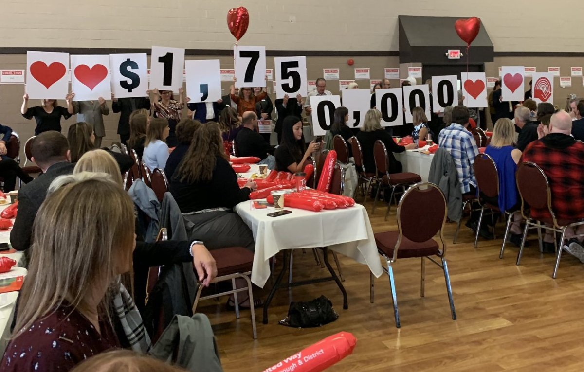 The United Way Peterborough and District announced a fundraising goal of $1.75 million for its 2019-20 campaign.