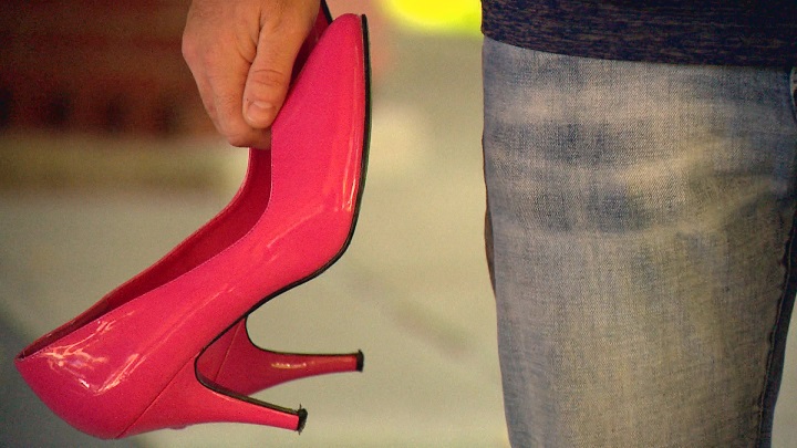 Men and women strapped on the pumps Friday to raise money and awareness for programs that support women fleeing from domestic or sexual abuse.