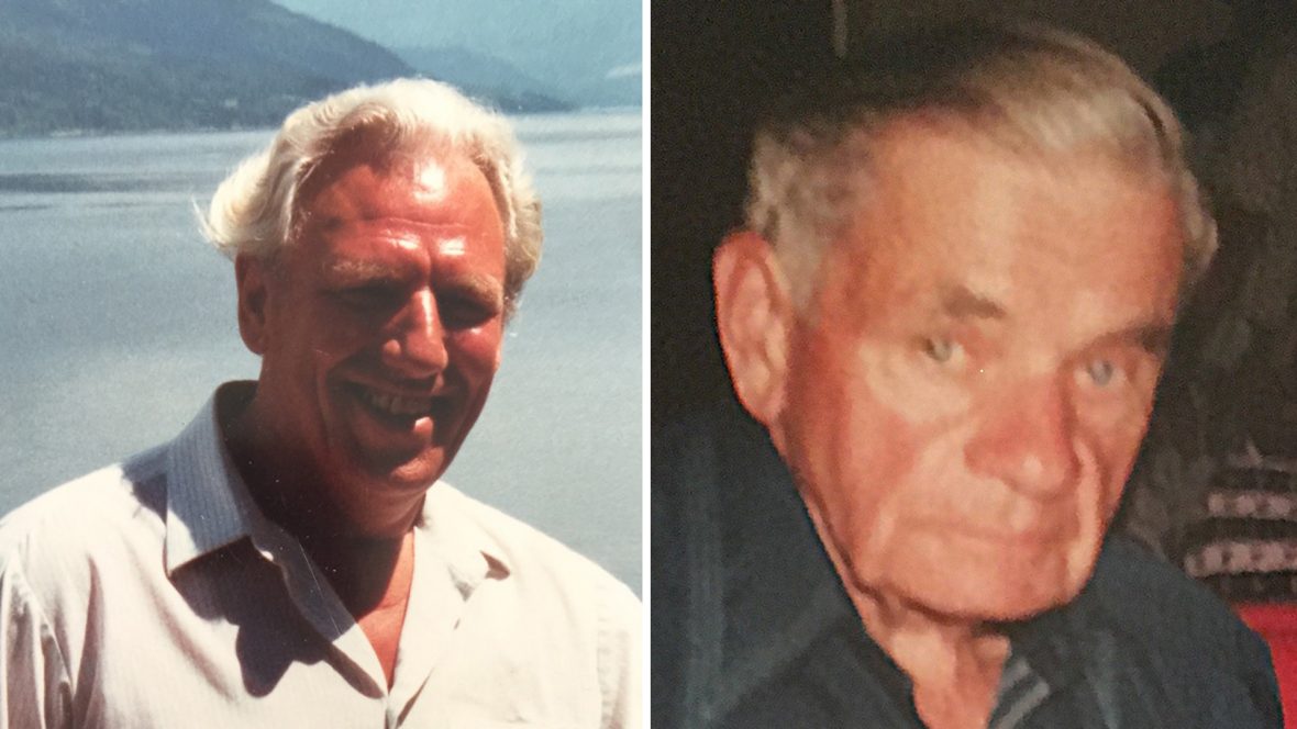 Len Dykhuizen and Ernie Whitehead, victims of 1987 float plane crash in Wells Gray Provincial Park, B.C.