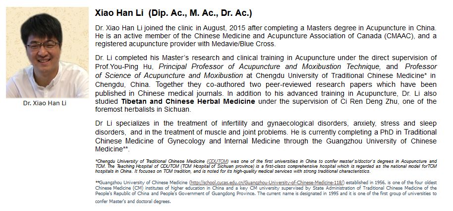 A Xiao Han Li is listed on the website of the Qing Li Chinese Therapy Clinic, located at the same location where Halifax Regional Police say women have reported being sexually assaulted.