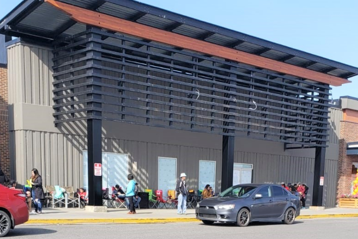 On Thursday, Sept. 19 a line could be seen outside the Calgary Jollibee, which doesn’t open until 7 a.m. on Sept. 20, 2019.