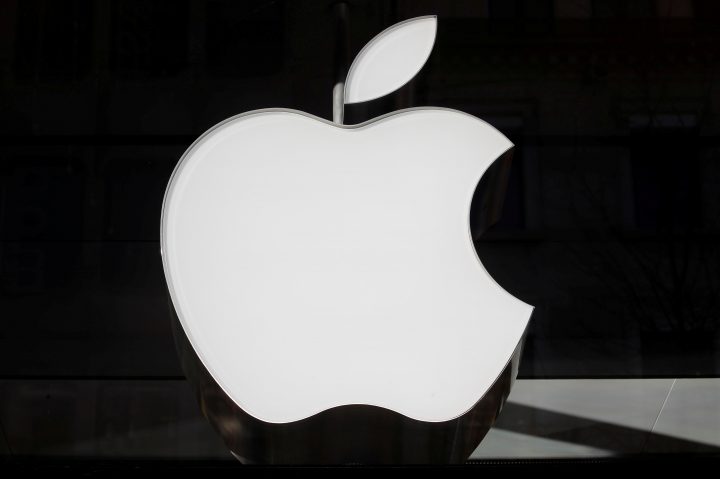 The logo of Apple is seen at a store in Zurich, Switzerland January 3, 2019. 