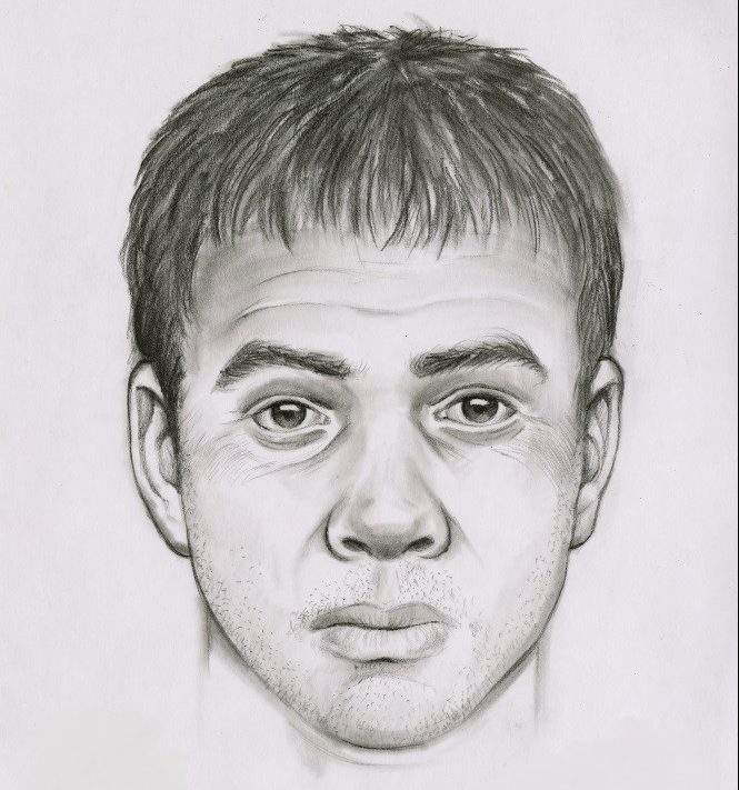 New Brunswick RCMP are asking for the public's assistance in identifying the man in this sketch. He is suspected of committing a sexual assault in Burton, N.B.