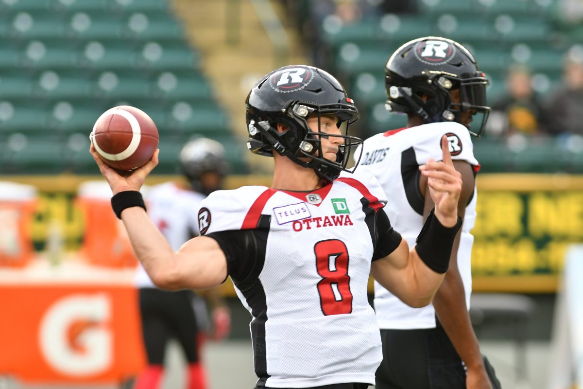 Ottawa Redblacks player #8 (QB) William Arndt has been given the starting position at quarterback for the Redblacks ahead of their game against Toronto on Friday.