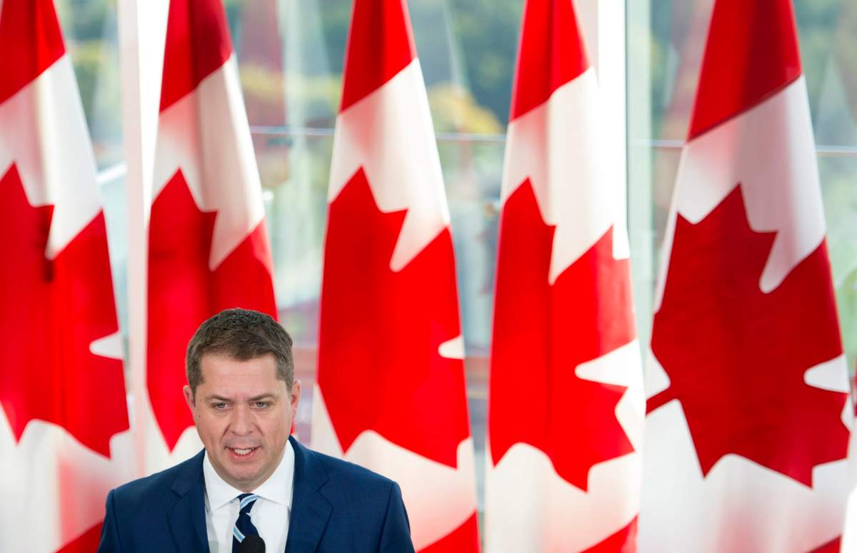Conservative leader Andrew Scheer.