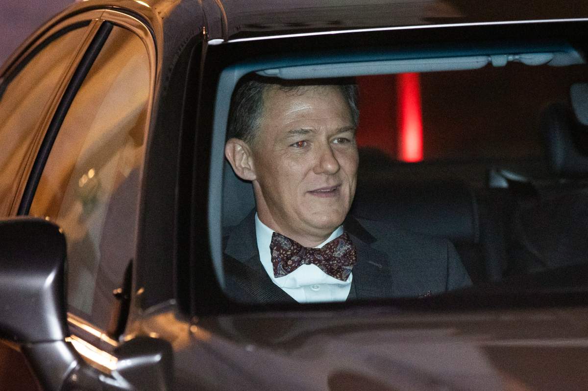 Deputy Assistant Secretary of State George Kent leaves Capitol Hill in Washington, Tuesday, Oct. 15, 2019. (AP Photo/Manuel Balce Ceneta)