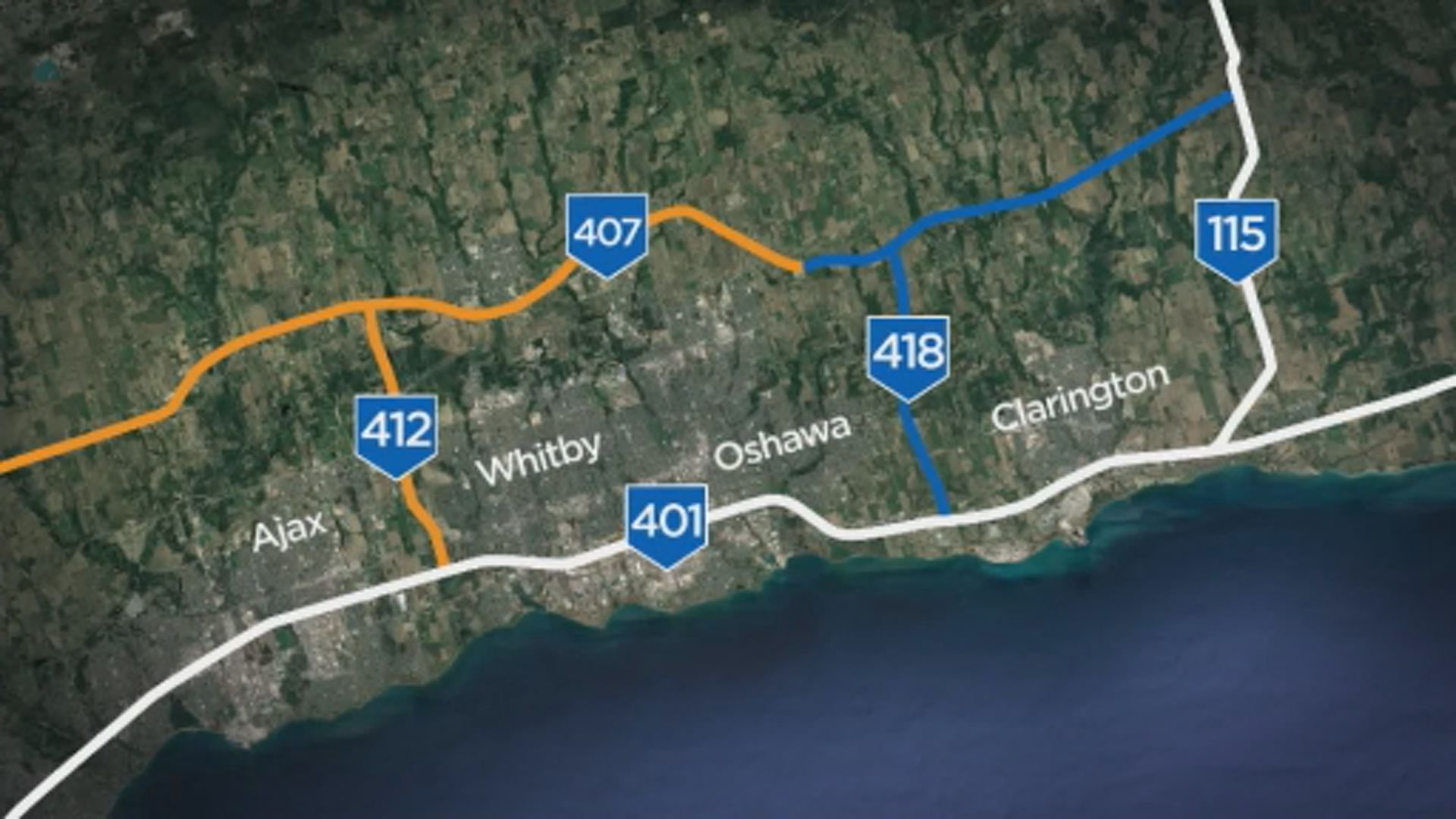 Final Phase Of Hwy 407 Extension Near Peterborough To Open Ahead Of   407 Map 