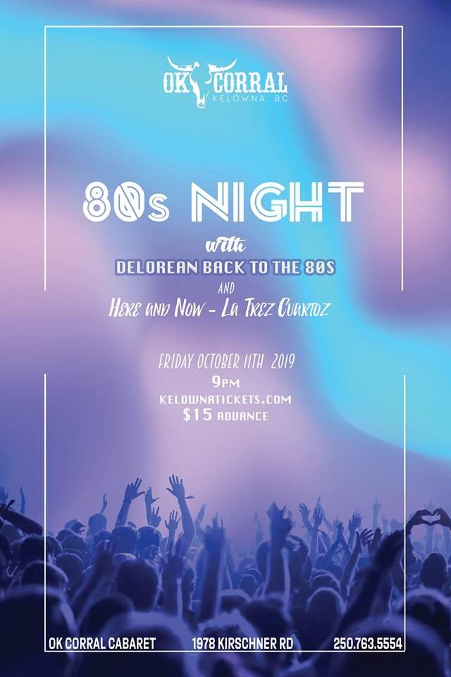 DeLorean Rocks the OK Corral w special guests La Trez Cuartoz! - image