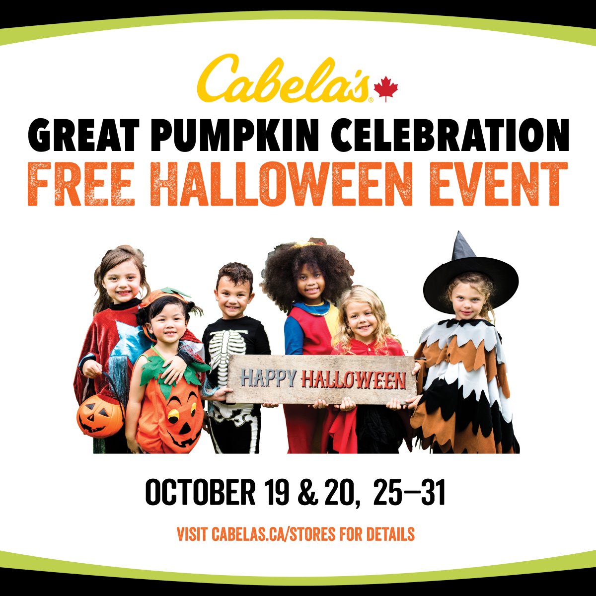 Great Pumpkin Celebration at Cabela’s Edmonton South GlobalNews Events