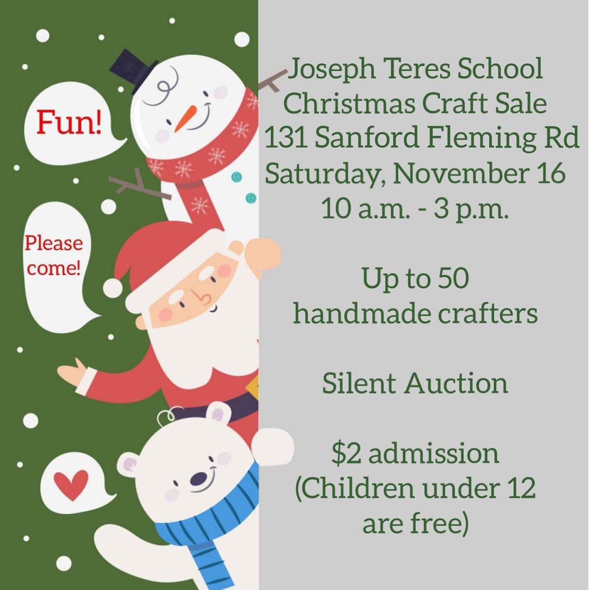 Joseph Teres School Christmas Craft Sale - image