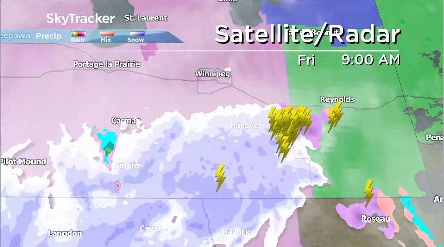 Thunderstorm activity Oct. 11, 2019.