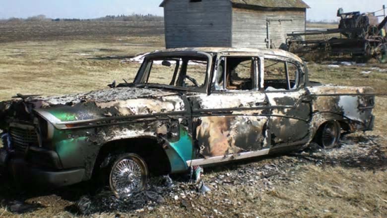 Police say suspects broke into a locked barn in April 2012 near Spruce Grove, Alta., and took a restored 1925 Ford Model T and a 1956 Studebaker.