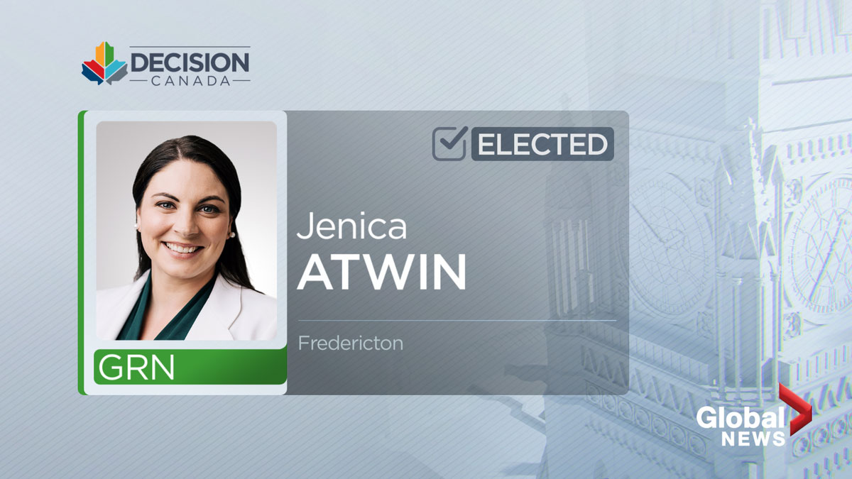 Jenica Atwin has won the riding of Fredericton for the Green Party.