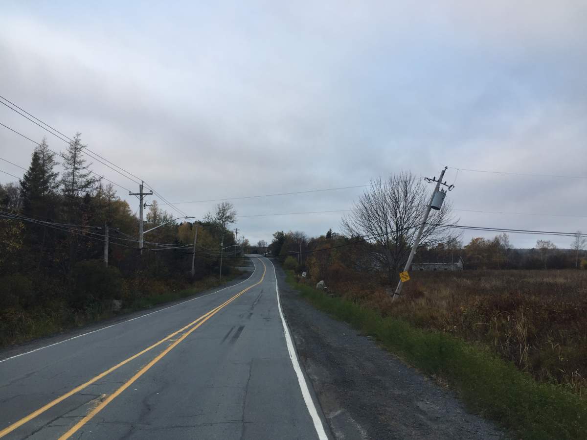 Crews were able to clear the downed lines away from the road. 