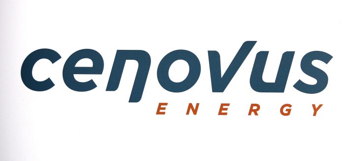 Cenovus Energy logo at the company's annual meeting in Calgary, Wednesday, April 25, 2012. Cenovus Energy Inc. is raising its dividend by 25 per cent.