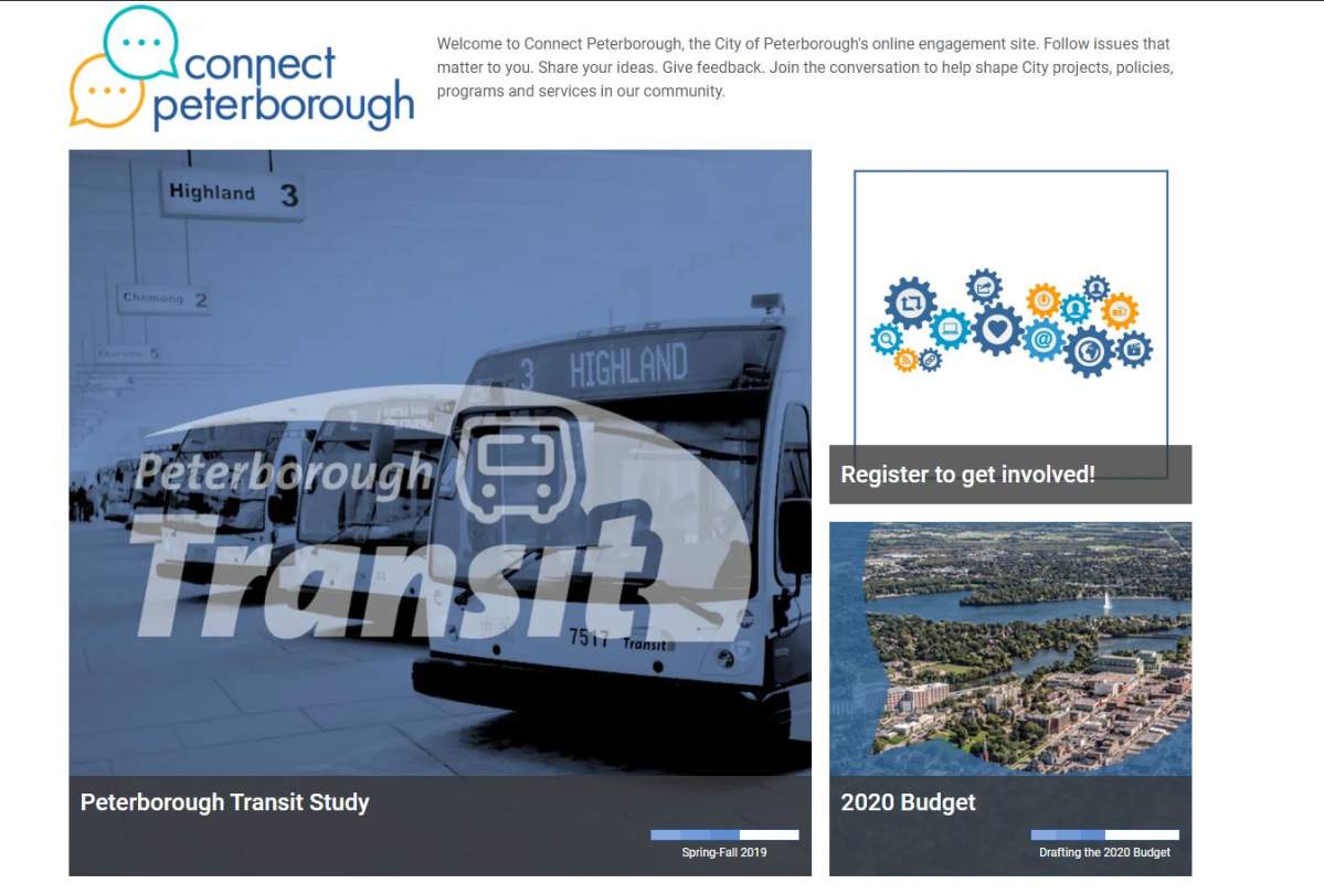 A screenshot of the new Connect Peterborough website.