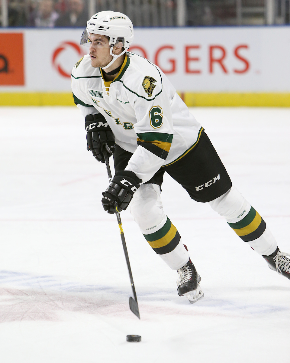 After two seasons with the London Knights, Riley Coome has joined the GOJHL's St. Marys Lincolns. 