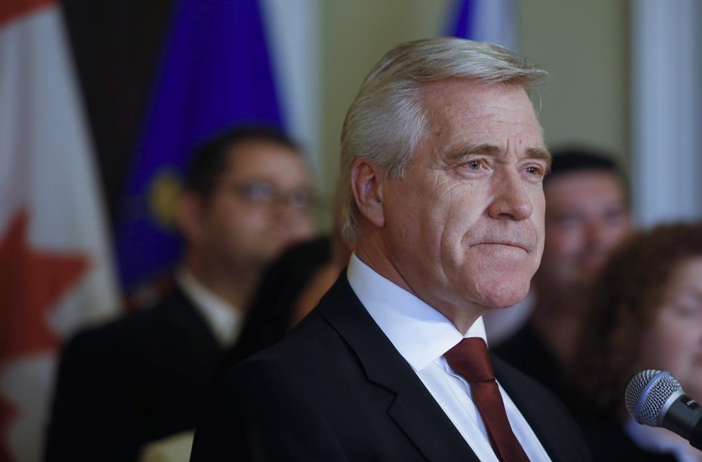 Newfoundland and Labrador Premier Dwight Ball at the swearing-in of his cabinet of the minority Liberal government, at Government House in St. John’s on Thursday, May 30, 2019.
