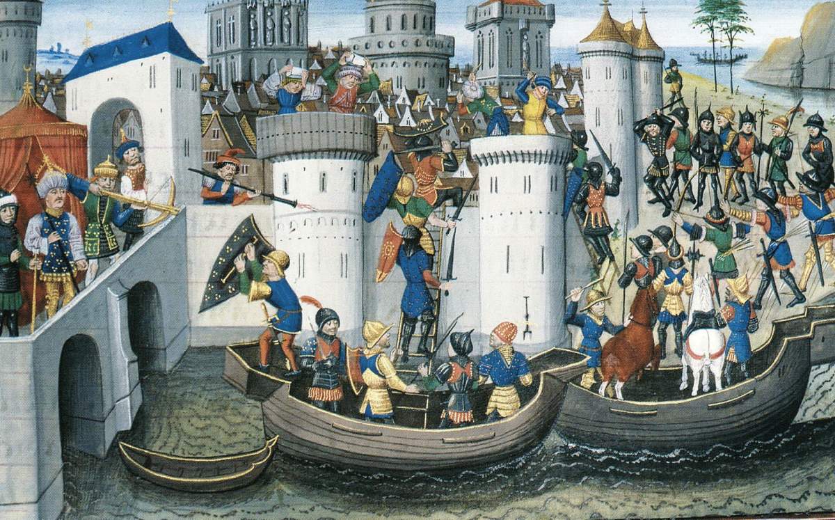 Conquest of the Orthodox city of Constantinople by the crusaders in 1204 .