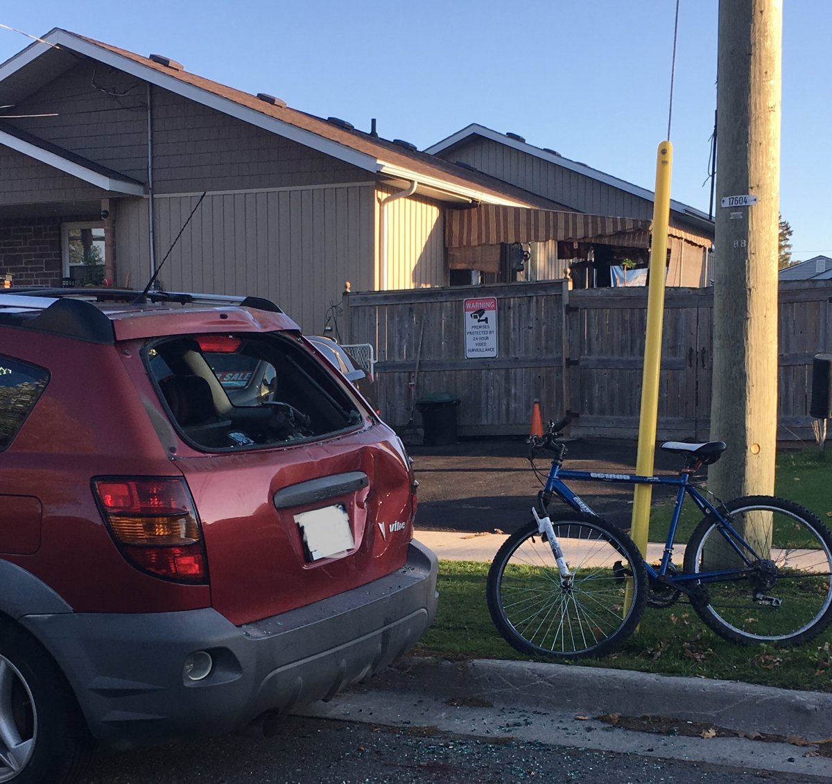 A young man riding a bicycle was sent to Kingston General Hospital after police say he struck a parked vehicle.