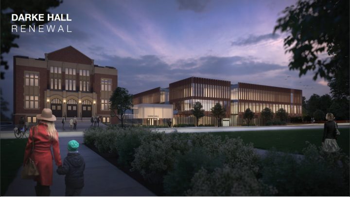 This is what the exterior of Regina's Darke Hall will look like once its finished in 2021.