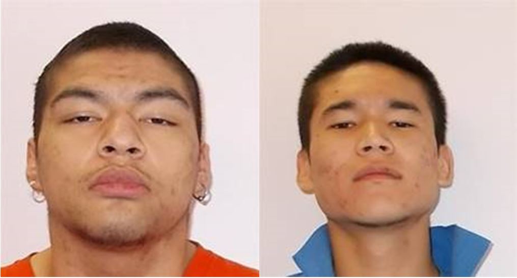 RCMP say Jesse Favel and Noah Lemaigre-Elliott were caught Sunday in Saskatoon.