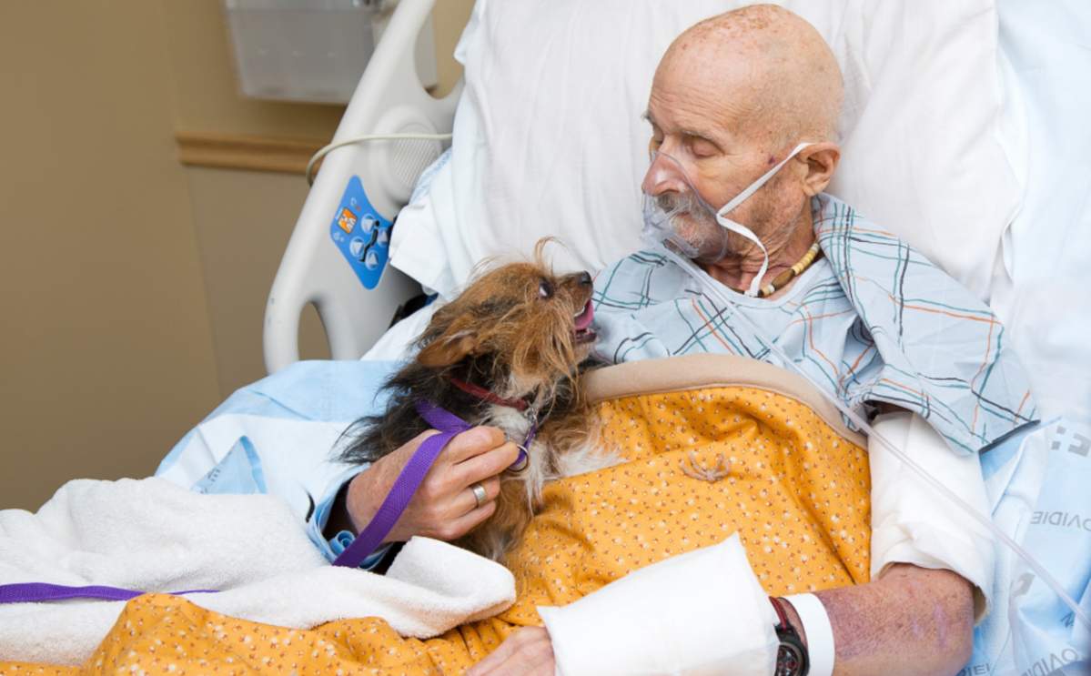 Vincent had to surrender his dog as he has no family in the area.