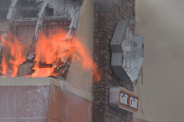 A Dairy Queen in northeast Calgary went up in flames on Tuesday, Oct. 8, 2019.