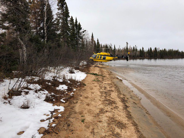 An RCMP helicopter found the missing hunters.
