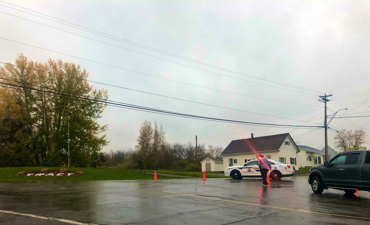 New Brunswick RCMP took two people into custody after an incident in Tracy, N.B., on Thursday. 