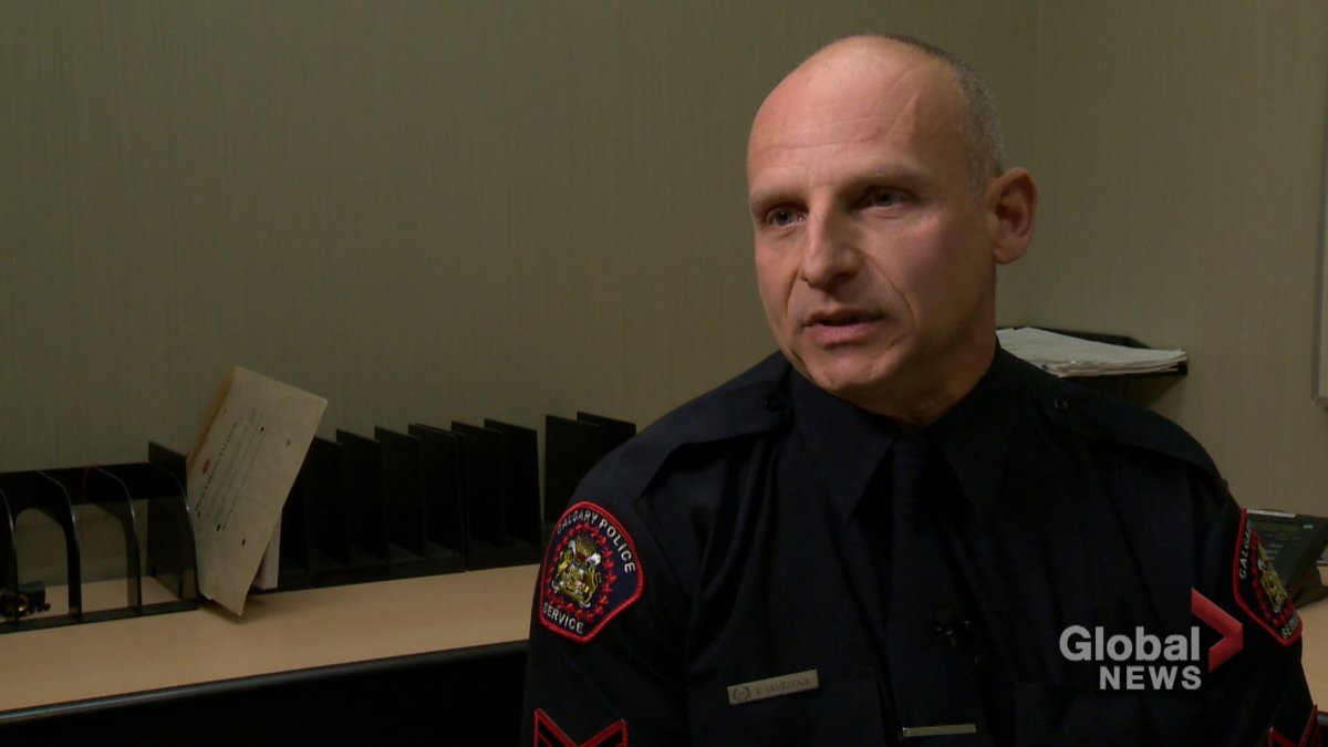 Eric Levesque, a retired Calgary police officer, was charged with assault on Oct. 29, 2019, after an incident last year. Levesque, pictured in 2015, is a former hate crimes co-ordinator for the police service.