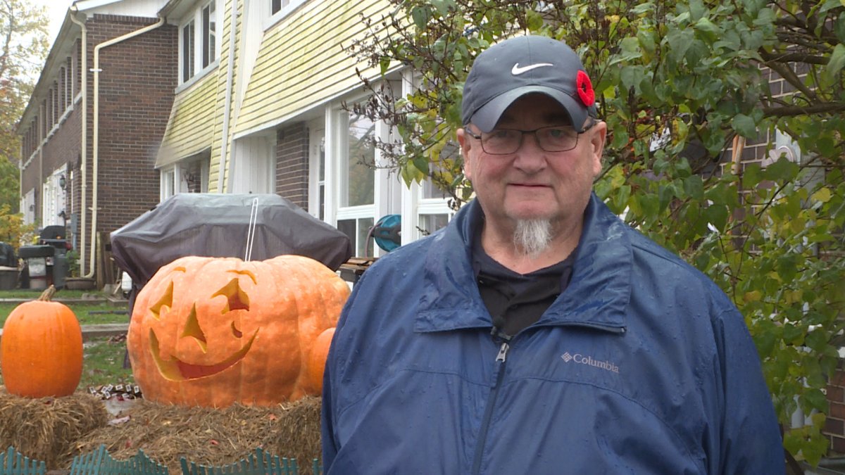 Evans says he had been carving giant pumpkins for the last 20 years or so.