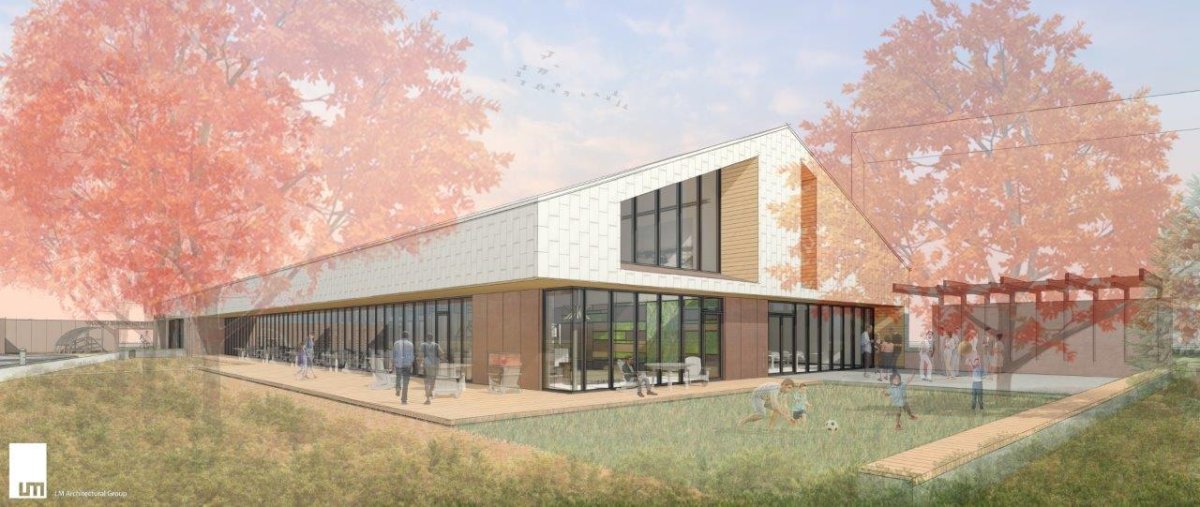 An artist's rendering of the new Bill and Helen Norrie Library.