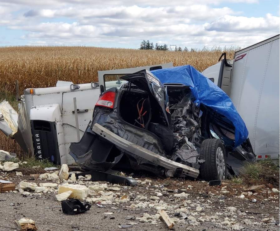 Fatal crash on Highway 401 eastbound near Iona Road. 