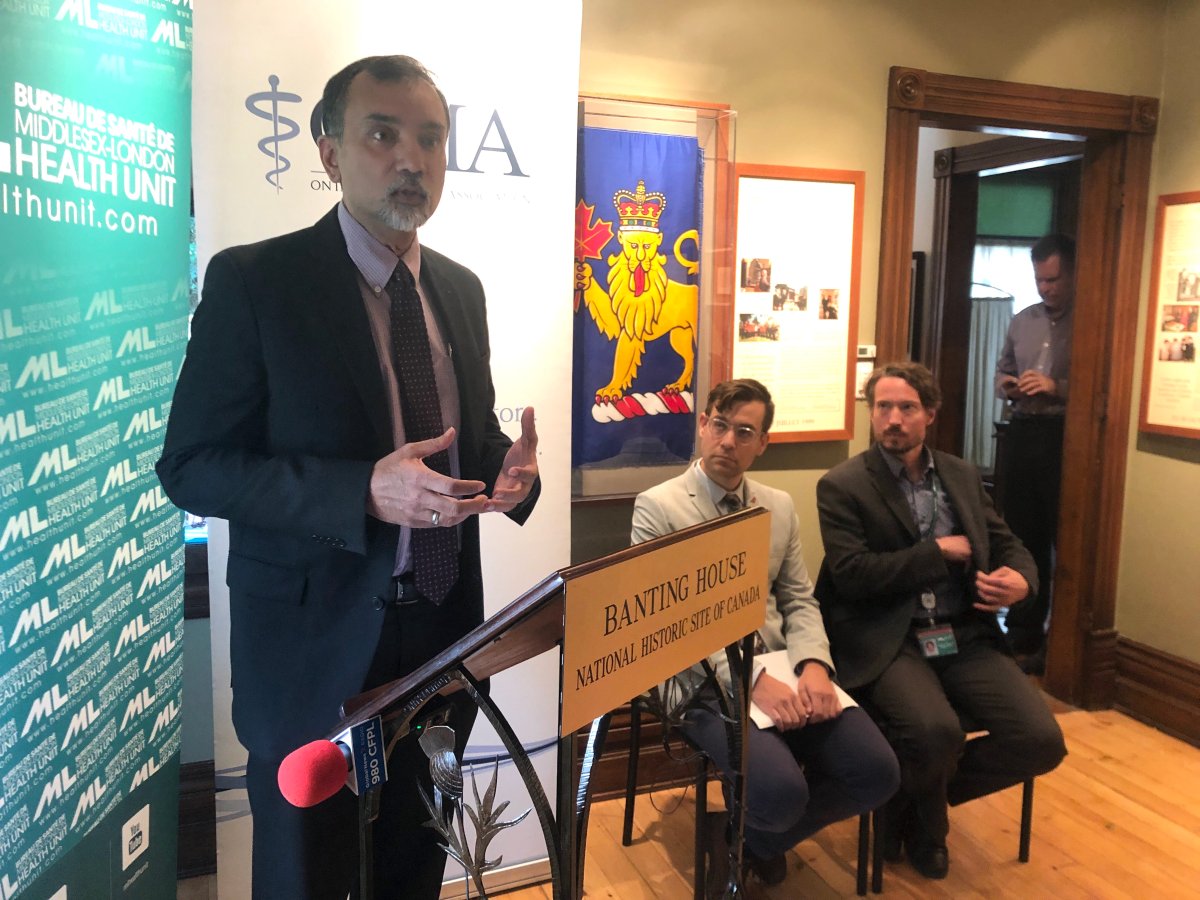 At Banting House in London Wednesday, President of the Ontario Medical Association, Dr. Sohail Gandhi addressed the safety concerns around vaccines.
