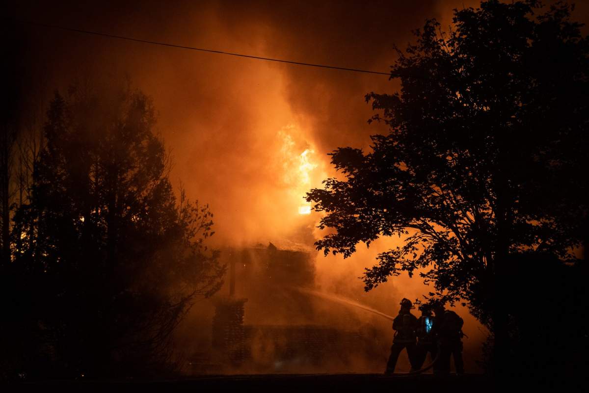 House fire at Upper Westside .