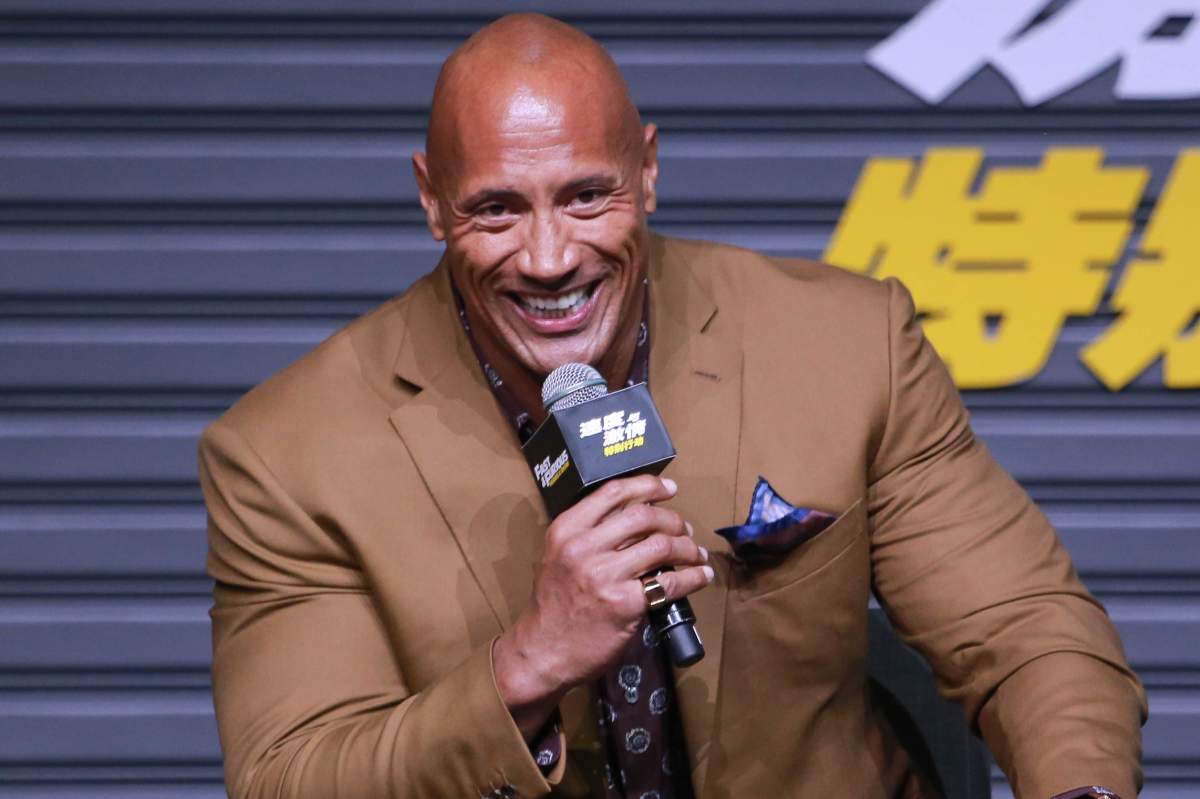 Actor Dwayne Johnson attends the 'Fast & Furious: Hobbs & Shaw' press conference on Aug. 5, 2019 in Beijing, China. 