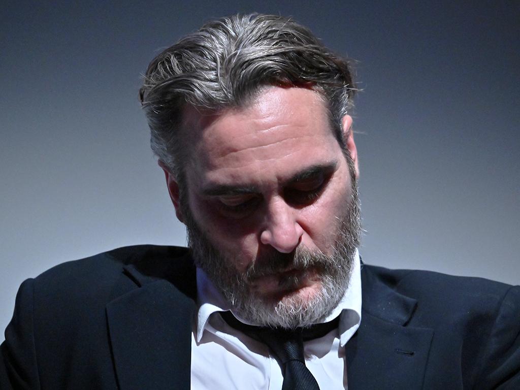 Joaquin Phoenix attends the 57th New York Film Festival ‘Joker’ intro and Q&A at Alice Tully Hall, Lincoln Center on Oct. 2, 2019, in New York City.