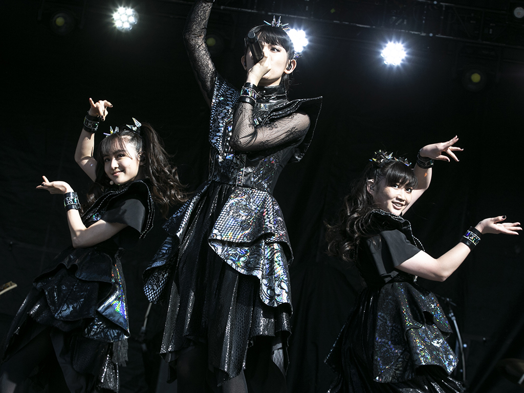 Babymetal performs at Aftershock 2019 at Discovery Park on Oct. 13, 2019 in Sacramento, Calif.