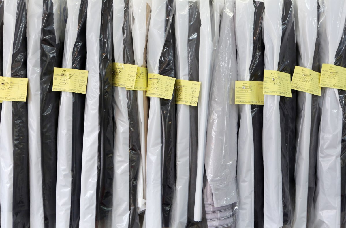 File image of dry cleaning.