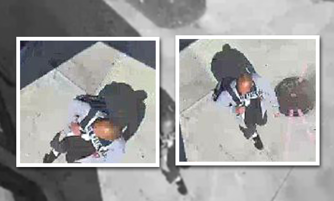 Hamilton police released images from a security video of an alleged suspect in a hate-bias graffiti investigation.