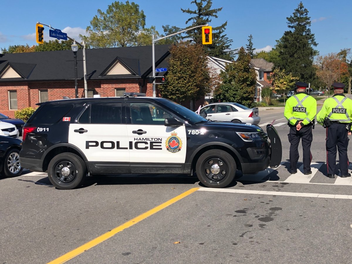 A Stoney Creek man has been charged after police found a vehicle in the median on Main Street West.
