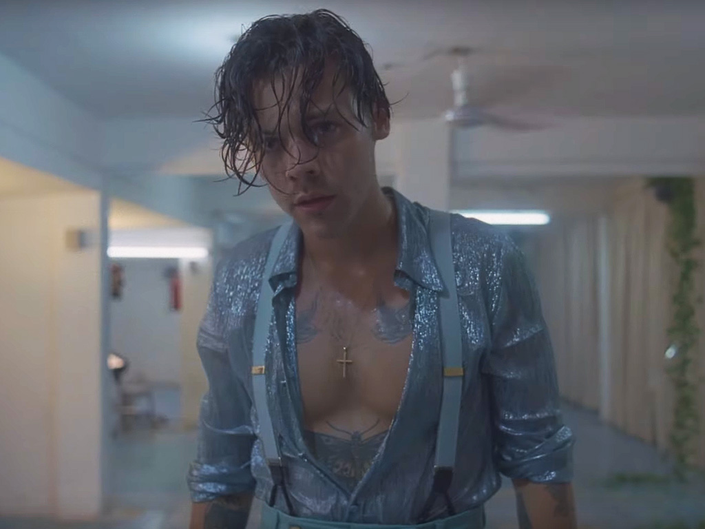 Harry Styles in the ‘Lights Up’ video — released on Oct. 11, 2019.