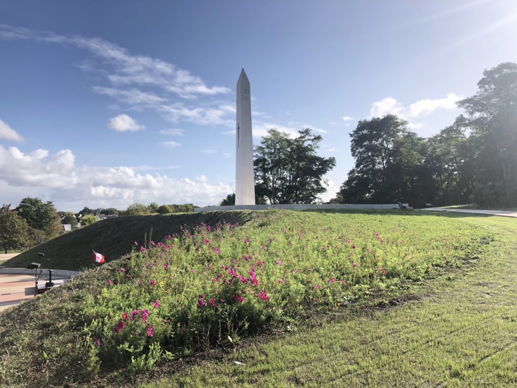 The newly-dedicated Battle of Hill 70 memorial site near Lens in northern France.
