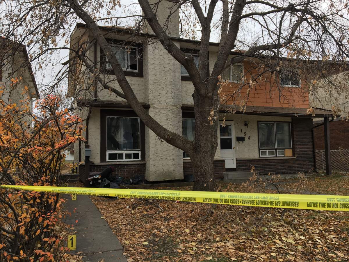 The Tyndall Park scene of an overnight homicide — a 14-year-old girl was stabbed to death. 