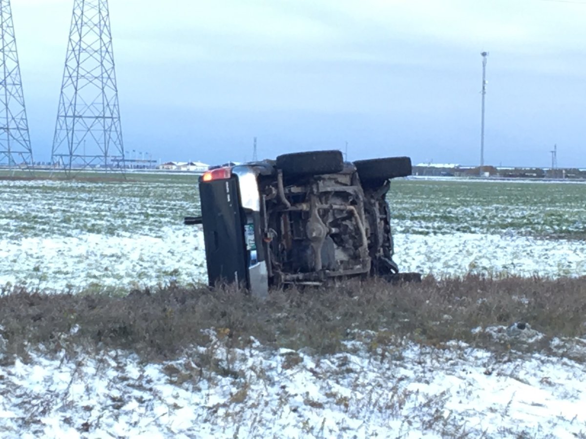 STARS was called to a single vehicle crash on the Perimeter Highway Tuesday morning.