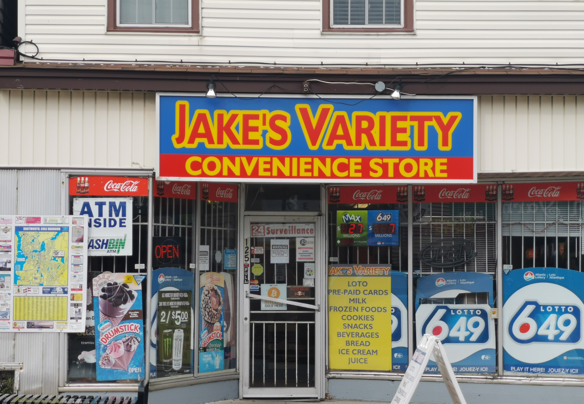Police say the first robbery happened at Jake's Variety in Dartmouth. 