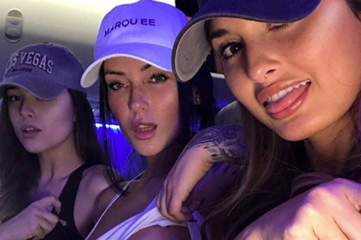 Julia Rose, Kayla Lauren and Lauren Summer are shown in this cropped photo from Rose’s Instagram account on July 24, 2019.