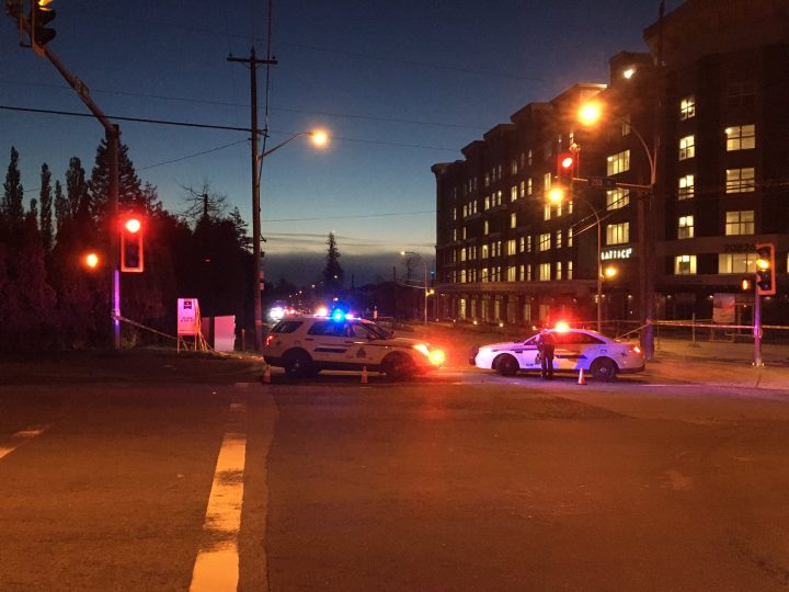 Police respond to a scene in Langley.